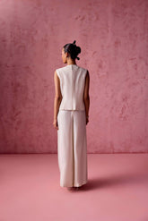 FRONT YOKE JACKET BLOUSE FLAP PANT